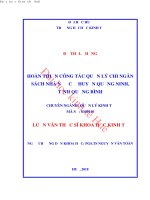 Hoàn thiện công tác quản lý chi ngân sách nhà nước ở huyện Quảng Ninh, tỉnh Quảng Bình_2