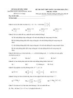 Đề thi thử THPT QG 2019   môn toán   file word có ma trận lời giải chi tiết