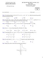 Đề thi thử THPT quốc gia 2019 môn toán trường THPT chuyên đh vinh   nghệ an lần 1 có đáp án 