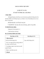 Giáo án Tiếng Việt 2 tuần 12 bài: Luyện từ và câu  Mở rộng vốn từ: Từ ngữ về tình cảm. Dấu phẩy