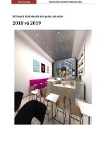 Kế hoạch kinh doanh mở quán cafe năm 2018 và 2019