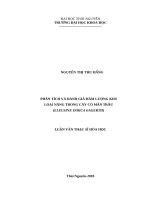 Phân tích và đánh giá hàm lượng kim loại nặng trong cây cỏ mần trầu (eleusine indica gagerth) 