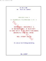 Đánh giá sự hài lòng của bệnh nhân khi sử dụng dịch vụ BHYT tại bệnh viện đa khoa hoàng viết thắng – TP huế 