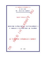 Hoàn thiện công tác quản lý tài chính tại Sở Khoa học và Công nghệ Quảng Bình (Luận văn thạc sĩ)
