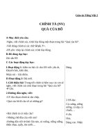 Giáo án Tiếng Việt 2 tuần 13 bài: Chính tả  Nghe  viết: Quà của bố. Phân biệt iêyê, rdgi, dấu hỏidấu ngã