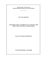 Giải pháp nâng cao động lực làm việc cho nhân viên tại công ty dicentral 