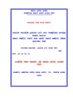 Hoàn thiện quản lý chi thường xuyên ngân sách nhà nước tại kho bạc nhà nước tỉnh quảng trị 