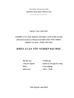 Nghiên cứu đặc điểm lâm học loài giổi xanh (michelia mediocris dandy) tại khu bảo tồn thiên nhiên nà hẩu, tỉnh yên bái 