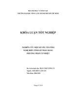    NGHIÊN CỨU MỘT SỐ YẾU TỐ CÔNG   NGHỆ BIẾN TÍNH GỖ TRẨU BẰNG   PHƯƠNG PHÁP CƠ NHIỆT   