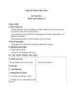 Giáo án Tiếng Việt 2 tuần 13 bài: Kể chuyện  Bông hoa Niềm Vui