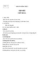 Giáo án Tiếng Việt 2 tuần 13 bài: Tập viết  Chữ hoa L