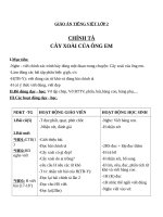 Giáo án Tiếng Việt 2 tuần 11 bài: Chính tả  Nghe  viết: Cây xoài của ông em. Phân biệt GGH, SX, ƯƠNƯƠNG