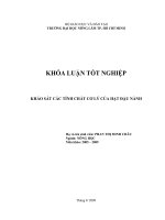 KHẢO SÁT CÁC TÍNH CHẤT CƠ LÝ CỦA HẠT ĐẬU NÀNH