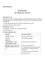 Giáo án Tiếng Việt 2 tuần 12 bài: Kể chuyện  Sự tích cây vú sữa