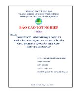 NGHIÊN CỨU MÔ HÌNH HOẠT ĐỘNG VÀ KHẢ NĂNG ỨNG DỤNG CỦA “MẠNG CÁC SÀN GIAO DỊCH BẤT ĐỘNG SẢN VIỆT NAM” KHU VỰC MIỀN NAM