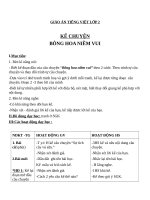 Giáo án Tiếng Việt 2 tuần 13 bài: Kể chuyện  Bông hoa Niềm Vui