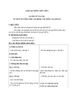 Giáo án Tiếng Việt 2 tuần 13 bài: Luyện từ và câu  Mở rộng vốn từ: từ ngữ về công việc gia đình. Câu kiểu Ai làm gì?