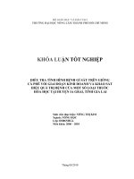 ĐIỀU TRA TÌNH HÌNH BỆNH GỈ SẮT TRÊN GIỐNG CÀ PHÊ VỐI GIAI ĐOẠN KINH DOANH VÀ KHẢO SÁT HIỆU QUẢ TRỊ BỆNH CỦA MỘT SỐ LOẠI THUỐC HÓA HỌC TẠI HUYỆN IA GRAI, TỈNH GIA LAI