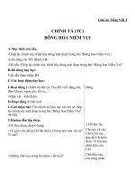 Giáo án Tiếng Việt 2 tuần 13 bài: Chính tả  Tập chép: Bông hoa Niềm Vui. Phân biệt iêyê, rdgi, dấu hỏidấu ngã