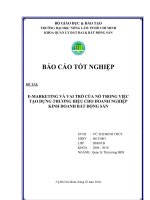 E-MARKETING VÀ VAI TRÒ CỦA NÓ TRONG VIỆC TẠO DỰNG THƯƠNG HIỆU CHO DOANH NGHIỆP KINH DOANH BẤT ĐỘNG SẢN