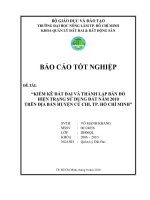 KIỂM KÊ ĐẤT ĐAI VÀ THÀNH LẬP BẢN ĐỒ HIỆN TRẠNG SỬ DỤNG ĐẤT NĂM 2010 TRÊN ĐỊA BÀN HUYỆN CỦ CHI, TP. HỒ CHÍ MINH