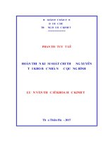 Hoàn thiện kiểm soát chi thường xuyên tại kho bạc nhà nước quảng bình 