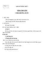 Giáo án Tiếng Việt 2 tuần 11 bài: Tập làm văn  Chia buồn, an ủi