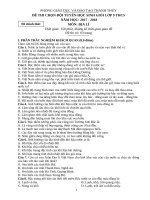 Đề thi HSG địa lí 9 năm 20182019