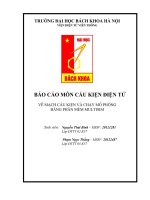 BÁO CÁO MÔN CẤU KIỆN ĐIỆN TỬ