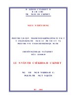 Phát triển dịch vụ thanh toán không dùng tiền mặt tại Ngân hàng thương mại cổ phần đầu tư và phát triển Việt Nam chi nhánh Quảng Trị