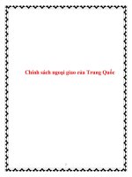 Chính sách ngoại giao của trung quốc