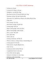 THUẬT NGỮ TIẾNG ANH cơ KHÍ