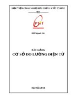 bài giảng cơ sở đo lường điện tử