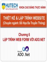 LẬP TRÌNH WEB FORM VỚI ADO.NET