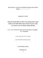 Phương pháp phần tử hữu hạn tính khung có xét đến biến dạng trượt ngang chịu tác dụng của tải trọng phân bố đều 