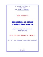 NÂNG CAO NĂNG lực CẠNH TRANH của CÔNG TY XĂNG dầu NGHỆ AN 