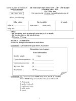 ĐỀ HSG ANH 9 (2018 2019)