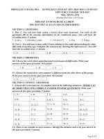 HDC đề HSG ANH 9 (2018 2019) chính thức