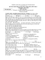 Đề thi HSG môn hóa học 9