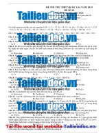 Đề hóa chuẩn 2019   đề 10   có lời giải và ma trận image marked 