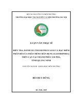 Điều tra, đánh giá thành phần loài và đặc điểm phân bố của Thân mềm Chân bụng (Gastropoda) trên cạn tại thành phốCẩm Phả, tỉnh Quảng Ninh