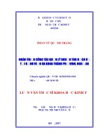 HOÀN THIỆN CÔNG tác QUẢN lý NGUỒN THU DỊCH vụ tại BỆNH VIỆN đa KHOA THÀNH PHỐ VINH, NGHỆ AN 