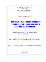 NÂNG CAO CHẤT LƯỢNG NGUỒN NHÂN lực tại CÔNG TY cổ PHẦN CÔNG NÔNG NGHIỆP TIẾN NÔNG   TỈNH THANH hóa 