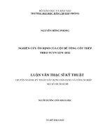 Nghiên cứu ổn định của cột bê tông cốt thép theo TCVN 5574 2012 