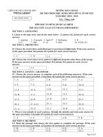 HDC đề HSG ANH 9 (2018 2019)