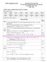 Đáp án đề HSG môn toán 9 cấp huyện 2018 2019 chính thức
