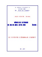 NĂNG lực CẠNH TRANH điểm đến của DU LỊCH THỪA THIÊN HUẾ 