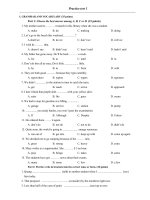 Đề thi thử trung học phổ thông môn tiếng Anh