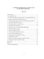 XU HƯỚNG CHÍNH SÁCH VÀ TƯƠNG LAI CỦA CÁC HỆ THỐNG KHOA HỌC