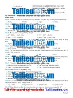 Công phá hóa học   đề 30   file word có lời giải image marked 